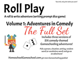 Roll Play Printable Game  (kiddle & high school writing & vocab)