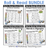 Roll and Read BUNDLE Kindergarten Word Families Blends Vow