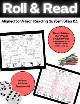 Preview of Roll & Read: Wilson Reading System 2.1 Aligned (Words, Phrases, Sentences)