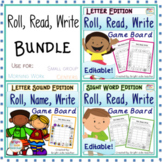 Roll Read Write Letter, Letter Sound and Sight Word Learni