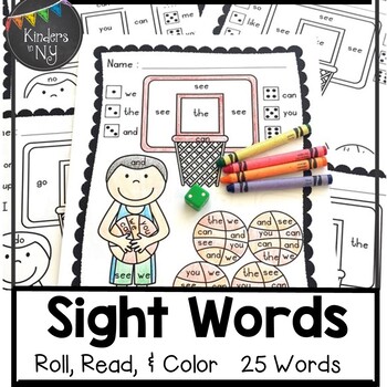 10 Roll & Color Sight Word Worksheets! – ISpyFabulous