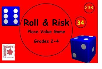 Preview of Roll & Risk Place Value | Game for Smart Notebook™