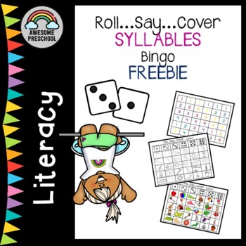 Roll, Say, Cover - FREEBIE - Syllables