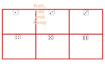 Preview of Roll, Say and Keep Adding Decimal Numbers