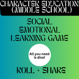 Roll + Share SEL Activity - first day game - character education