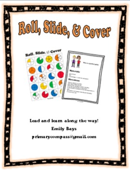 Preview of Roll Slide Cover Fraction Game