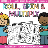 Roll, Spin, and Multiply Math Game