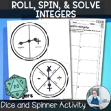 Roll Spin and Solve Integer Operations TEKS 6.3c 6.3d