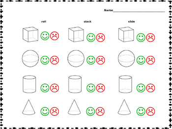 roll slide shapes teaching resources teachers pay teachers