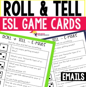 Preview of Roll & Tell | Emails | Speaking Games for Adults