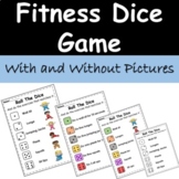 Roll The Dice Exercise Fitness Game - Physical Education -