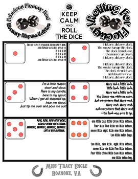 Preview of Roll The Dice: Fluency Game Combo Pack