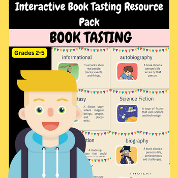 Preview of Roll Up for Reading! Interactive Book Tasting Resource Pack (Grades 2-5)