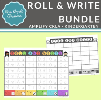 Preview of Roll & Write Game - Amplify CKLA Kindergarten BUNDLE