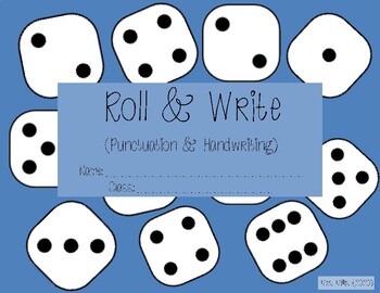 Preview of Roll & Write (Punctuation and Handwriting) Activity