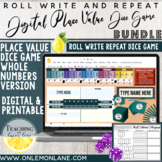 Roll Write Repeat {Digital & Printable Place Value Game} E