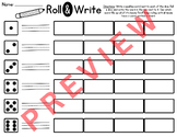 Roll & Write Spelling Word Practice Game/Activity!