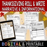 Thanksgiving Writing Center | Narrative & Informational | 