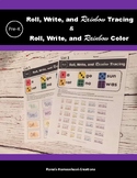 Roll Write and Color Sight Words Pre-Kindergarten