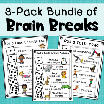 Preview of Roll a Brain Break 3-Pack BUNDLE
