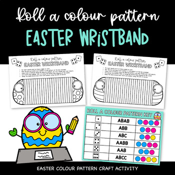 Preview of Roll a Colour Pattern Easter Wristband