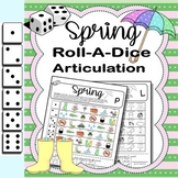 Roll-a-Dice SPRING ARTICULATION: NO PREP Worksheets w/Deta