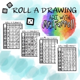 Roll a Drawing Nature: Roll a Flower, Bouquet, Insect & Butterfly