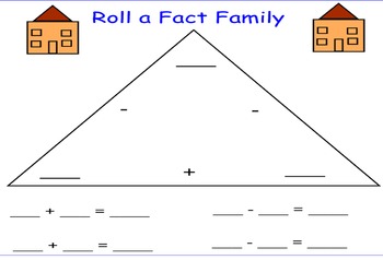 Preview of Roll a Fact Family