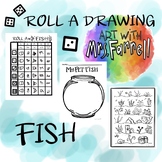 Roll a Fish printable drawing game