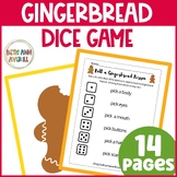 Roll a Gingerbread Man Game Winter Dice Game + Craft