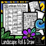 Roll a Landscape Roll and Draw Printable Art Sub Lesson Ac