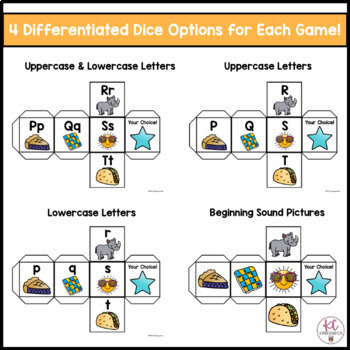 Roll a Letter | Alphabet Dice Games by KC Kindergarten | TpT