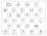 Roll-a-Letter Alphabet Literacy Centers