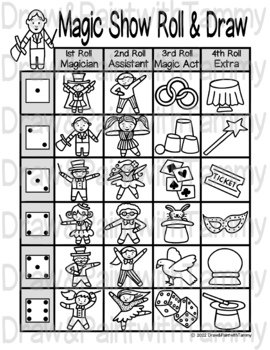 Roll a Cat Roll and Draw Printable Art Sub Lesson Activity Game