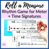 Roll a Measure Time Signature Game for Rhythm Music Centers
