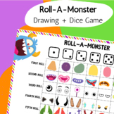 Roll-a-Monster: Drawing + Dice Game (Monster themed)