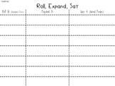 Roll a Number (Standard, Expanded, Word Form)