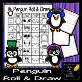 Roll a Penguin Roll and Draw Printable Winter Art Sub Less