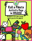 Roll a Piñata SPANISH Christmas Las Posadas Spanish Activity Page