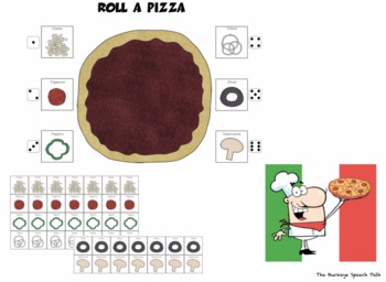 Roll a Picture Dice Game and Reinforcer