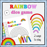 Roll a Rainbow Spring Dice Game