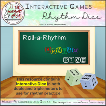 Preview of Roll-a-Rhythm Interactive Dice (for SMARTBoard)