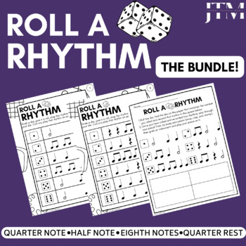 Preview of Roll a Rhythm: The Bundle! A Rhythm Dice Activity for Elementary Music Centers