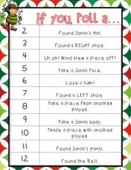 Roll a Santa Addition Dice Game by First Grade and Flip Flops | TpT