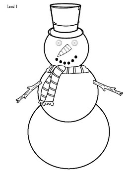 Roll a Snowman Center Game: 2 Levels of Play for all levels. | TPT