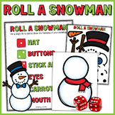 Roll a Snowman Game, Christmas Activities, Winter Build a 