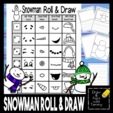 Roll a Snowman Winter Roll and Draw Printable Art Sub Less