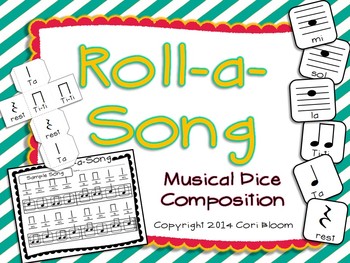 Preview of Roll-a-Song Musical Dice Composition: Ta,Ti-ti,Rest//Sol, Mi, La