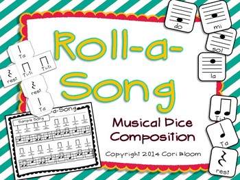 Preview of Roll-a-Song Musical Dice Composition: Ta,Ti-ti,Rest//Do, Mi, Sol, La