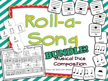 Preview of Roll-a-Song Musical Dice Composition:Bundled Set
